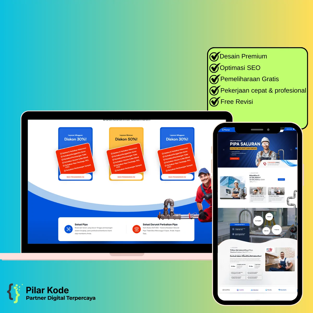 Jasa Pembuatan Website Instalasi Pipa PVC & Tukang Ledeng