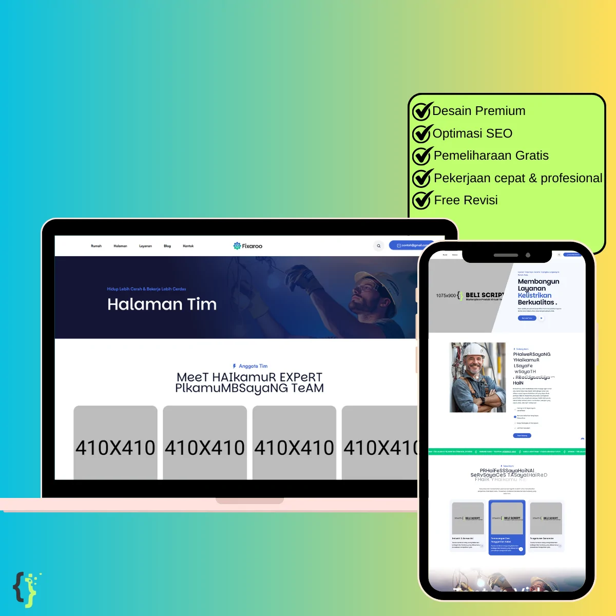 Jasa Pembuatan Website Teknisi Listrik Profesional - Murah & Cepat