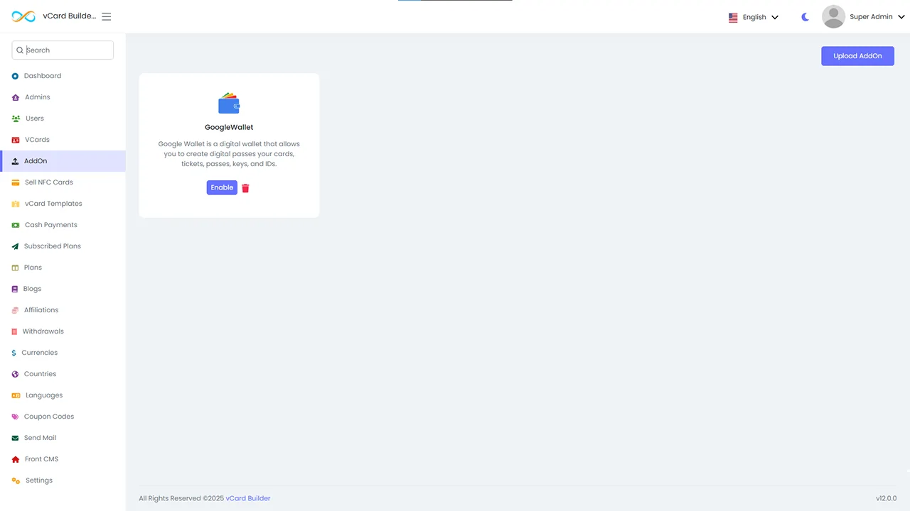vCard SaaS – Skrip Pembuat Kartu Nama Digital