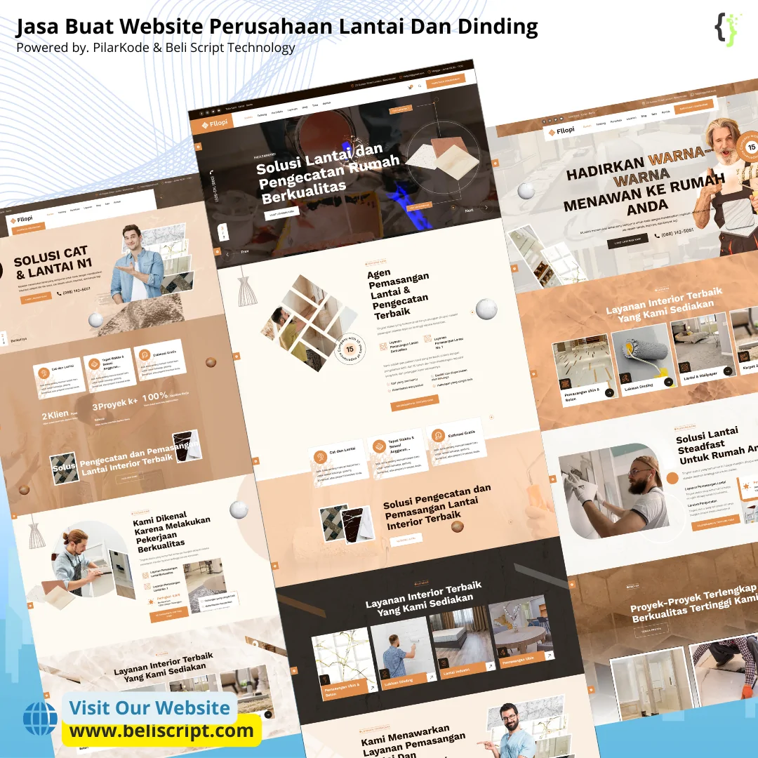 Jasa Buat Website Perusahaan Lantai Dan Dinding