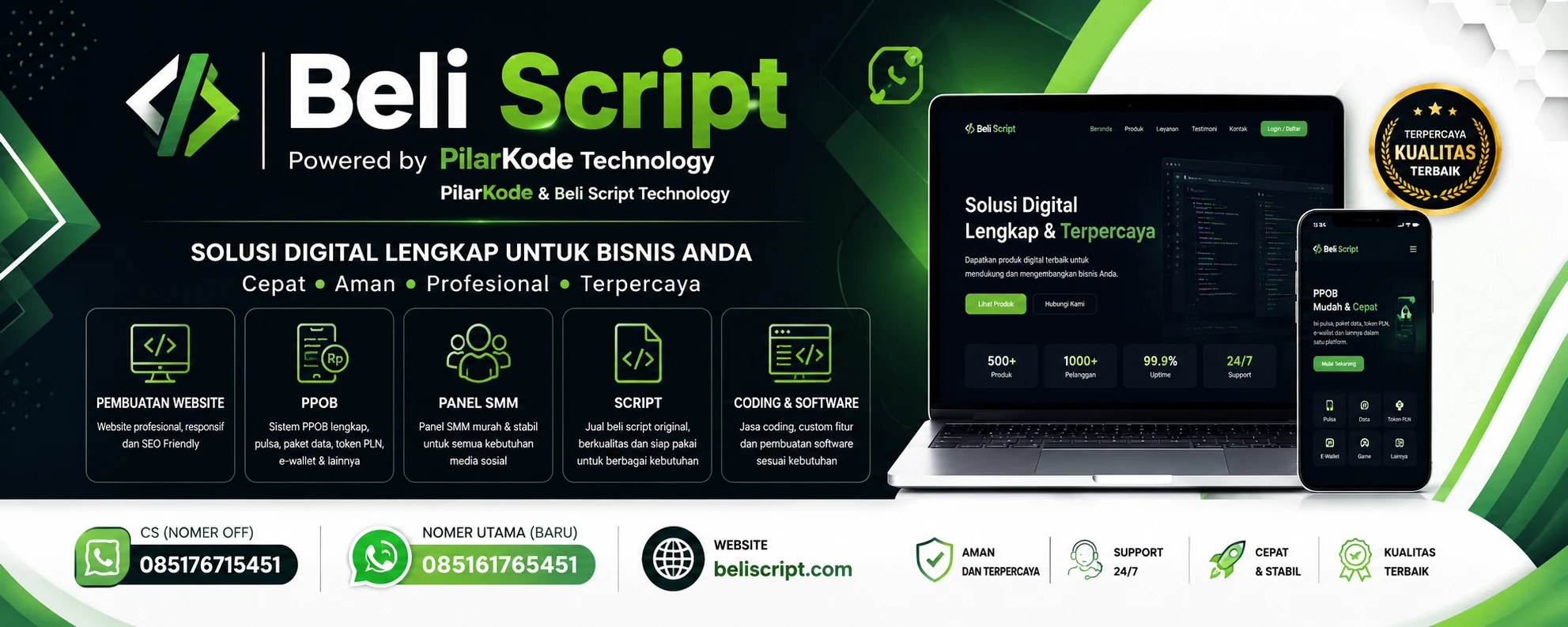 Beli Script Powered PilarKode Technology