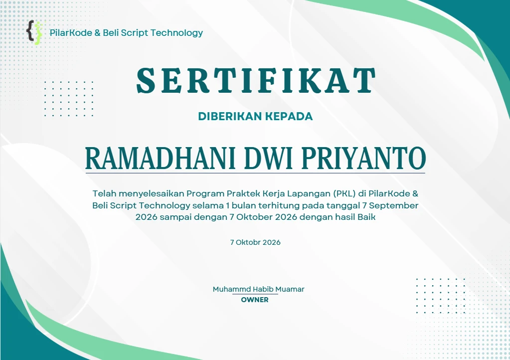 Pratinjau Sertifikat