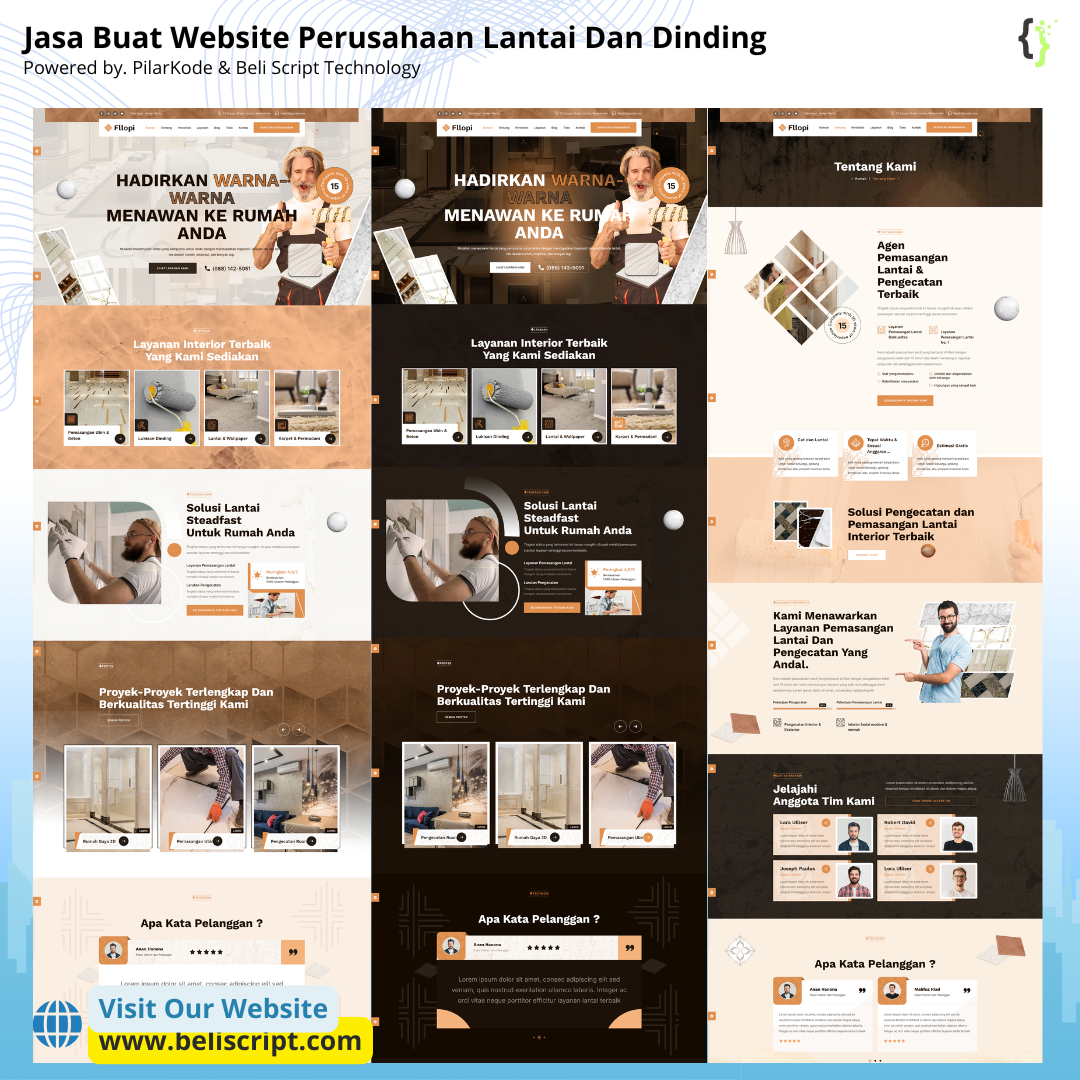 Jasa Buat Website Perusahaan Lantai Dan Dinding